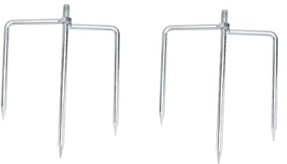 TOYANDONA 2pezzi Supporti per Ombrelloni Triangolari in Supporti per Picchetti Ancoraggio per Trivelle per Ombrelloni
