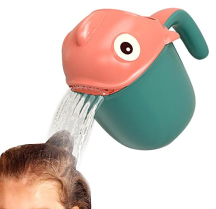 Shampoo Tassen für Babyparty - Duschbad Tasse mit Waschhülsenfisch Pagliaccio | Bad Spülung Spülung Sprinkler Dusche | Haarwaschbecher Portat