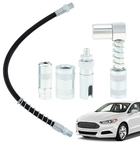 Penlimly Pulvérisateur de Graisse Outils de Lubrification - Raccord Rapide de Prolongateur pour Lubrification | Accessoires en Acier au Carbone à Montage de Précision pour Entretien Automobile et