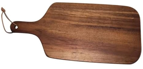 Wooden Cutting Board with Handle for Kitchen – Versatile Carving & Serving Board for Meat, Cheese, Bread, Vegetables & Fruits