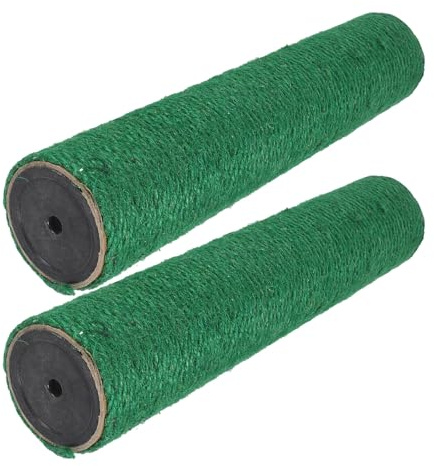 COLLBATH Sisal Kratzbaum Ersatzstämme with Stabilem Vertikalem Design für Katzen 2 Stück and Einfachem Austausch für Wohnungskatzen und Sichere Kratzbereiche im Haus