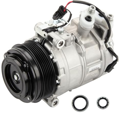 Godimg Compresseur de climatisation automobile avec embrayage compatible avec Benz C-CLASS W205 S205 C205, E-CLASS W/S 213 A/C238, GLC X/C 253, GLE W/X166,Sprinter B907 B910 y Vito