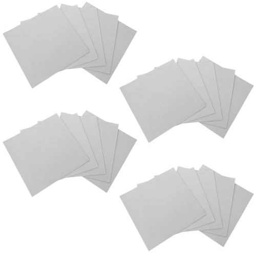 GLEAVI 25 Stück Einweg Papierservietten mit Leinenoptik 20 X 20cm Grau Saugfähige Gästehandtücher für Hochzeit Party und Gastronomie