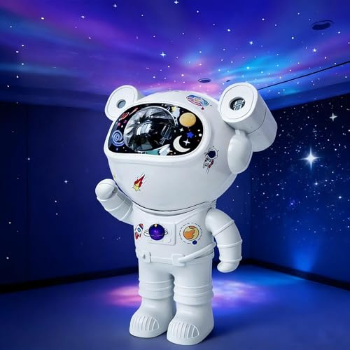 Astronaut Galaxy Projector with Bluetooth Speaker Planetarium Projectors | Nebula, Timer and Remote Control, Bedroom and Ceiling Projector, Gifts for Children and Adults,space projector light for kids