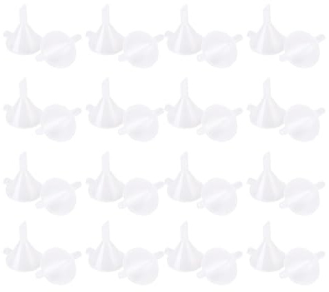 CALLARON Embudos para Transferencia Suave de Líquidos de Plástico Transparente 100 Mini Accesorios Prácticos para Dispensadores, Ideales para Cocina y Hogar