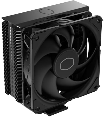 Cooler Master Hyper 212 Black CPU Air Cooler, SickleFlow 120 Edge PWM Fan, Aluminum Top Cover, 4 Copper Heat Pipes, 152mm Tall, AMD Ryzen AM5|AM4, Intel LGA 1851|1700|1200 Brackets