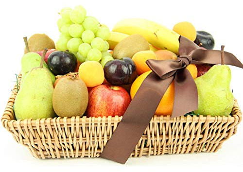 Seasonal Pick Fruit Basket - Fruit Gift Baskets and Gift Hampers with Next Day UK delivery with Personal Message attached
