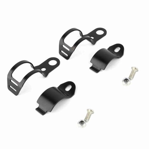 Kuuleyn Support de montage de clignotant de moto, support de montage de clignotant de moto 30-43mm pinces de relocalisation de fourche noir HNH