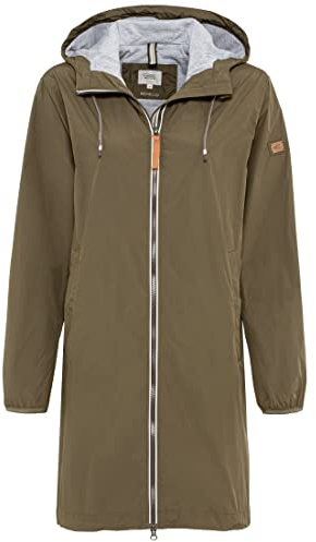camel active Parka Funzionale in Poliestere Riciclato Cappotto, Cachi, 42 Donna