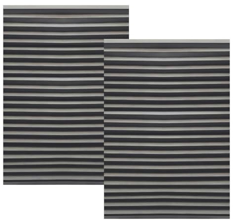 2 Pack Temporary Blinds for Windows with 4 Clips, Easy Up & Down Pleated Window Shades, No Drill Blackout Blinds Stick on Curtains Blinds for Bedroom Bathroom (Grey, 90 * 180cm)