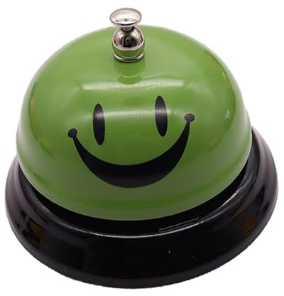 Gralara Campanello da Banco di Servizio, Campanello da Sala da Pranzo, Campanello da Banco Portatile Multifunzionale per Bancone, Magazzini, Reception, Verde