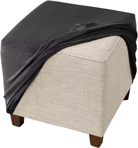 Ottomane Schonbezug Quadratische Hockerbezug 60x60/40x40/80x80 Stretch Hocker Bezug Samt Hocker Bezug für Ottomane Quadratisch Überzug Quadratische Ottomane Abdeckungen ( Color : #2 , Size : 60x60cm/2