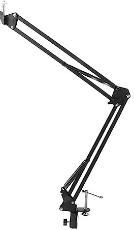 CHILDWEET Webcam Ständer Verstellbar Mit Klemme Faltbarer Scherenarm Halterung Für Webcam Für Zuhause Studio Broadcasting Und Tv-stationen Stabile Konstruktion Mit Sicherheitsfeder