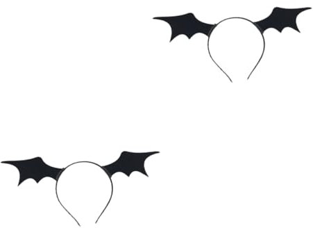 FRCOLOR 2st Halloween-haarreifen Kinder-tiara Halloween-kopfbedeckung Für Mädchen Feder Haarband Haargummis Für Mädchen Kopfbedeckung Aus Teufelshorn Kinder Haargummis Ausgabekarte Lustig