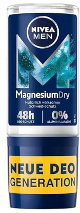 NIVEA Men Deo Roll-On - Magnesium Dry - 0% Aluminium - 6er Pack (6x 50ml)