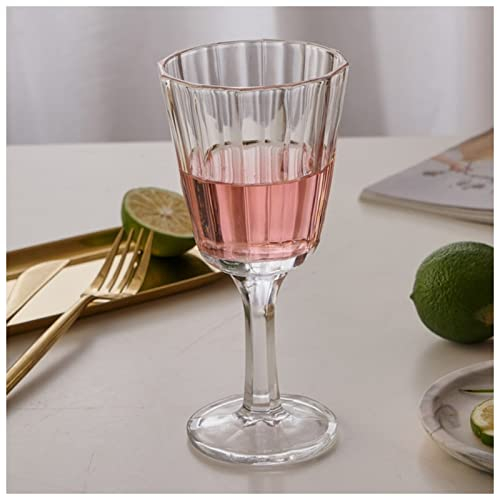 ULPUDFAO Wine Glasses Vintage French Carved Red Wine Glass Glass Wine Juice Glass Sparkling Wine Glass Creative Light Luxury Goblet Red Wine Glasses(Italian)