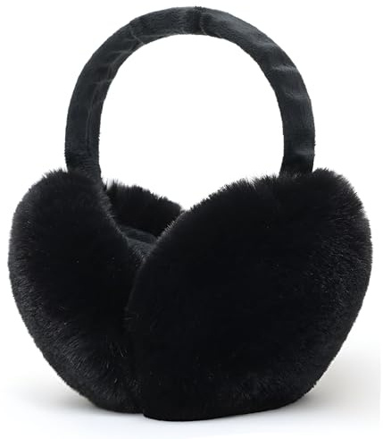 Unning Winter Ohrenschützer Damen Faltbare&Verstellbar Ohrenwärmer Kunstpelz Weich Ohrenschutz Ear Muffs Ear Warmers for Women