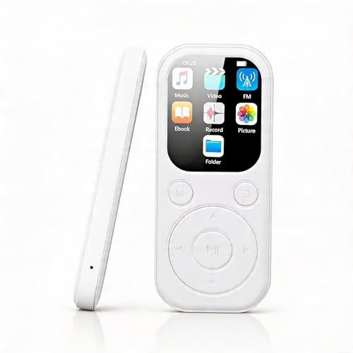 Lecteur MP3 avec Haut-Parleur Bluetooth 5.4 & HiFi, Lecteur MP4 à 2,01, Enregistreur Vocal, 128 Go de Dispositif Musical Portable pour L'exécution, Voyager (sans Petite Carte