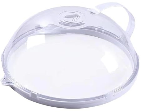 Cloche micro pour la cuisine-Cloche Micro Onde, Cloche en Verre Imitation, Couvercle Micro Ondes Cour Bol avec poignée,Trous de Vapeur réglables, Couvercle Parfait pour Les Petits et Grands Micro-Onde