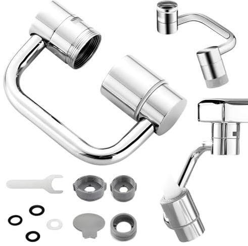 Estensione per rubinetto girevole, prolunga per rubinetto da cucina, accessorio per rubinetto multifunzionale, girevole, accessori per rubinetto per bagno e cucina