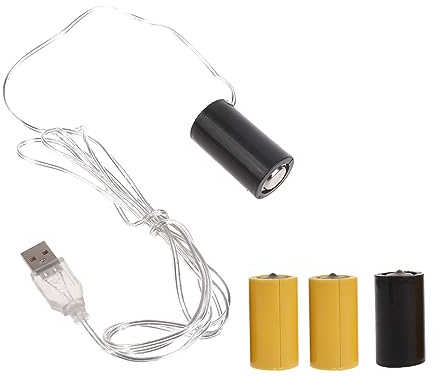 USB-Akku-Netzteil-Adapter kann 4,5 V 3 V LR14 C Größe LR14 mit Kabel-Netzteil-Adapter ersetzen