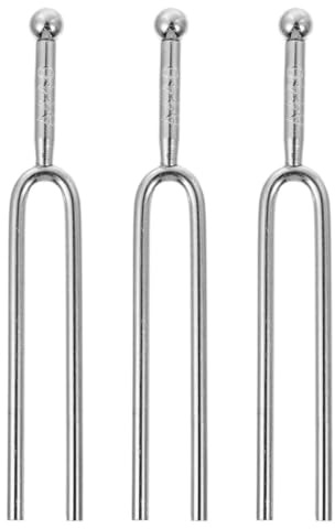 NIYANGLE 3 Premium Standard Stimmgabeln 440 Hz A-ton aus Metall für Gitarre Musikzubehör Kompakt Tragbar für Musikaufführungen