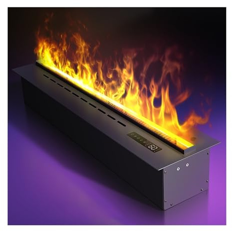 Elektrischer Kamin 3D-Zerstäubungskamin Eingebetteter dekorativer TV-Schrank Simulationsflamme Ultradünner elektronischer Kaminkern Wohnzimmer Kamin ﻿(2.0m)
