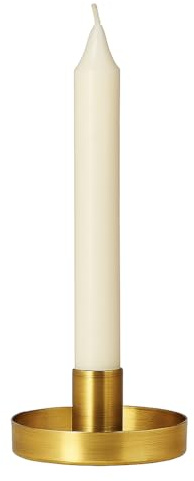 Kerzenhalter für dünne Stabkerzen Bleistiftkerzen mit Ø:1,3 cm Messing Gold,
