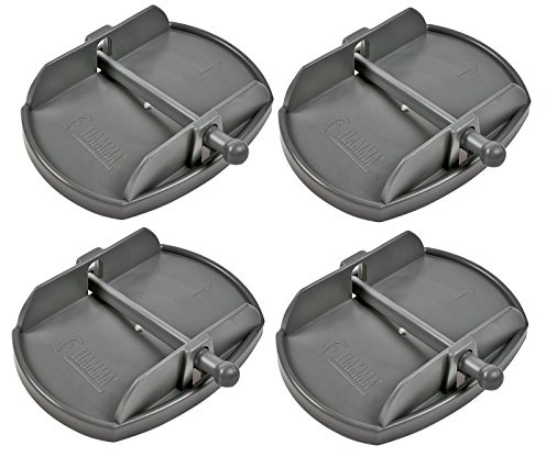 Fiamma Stützplatten Set 4 Stück für Kurbelstützen passend an Wohnwagen und Wohnmobil