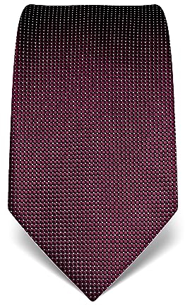 Vincenzo Boretti cravatta elegante classica da uomo, 8 cm x 15 cm, di pura seta di alta qualità, idrorepellente e antisporco, a pois melanzana