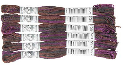 DMC 517-4522 Sticktwist, bomull, 4522 violett, 8 m