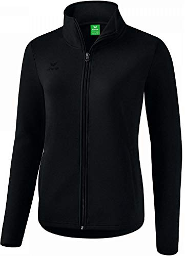 Erima Damen Basic Sweat Jacke (2071816), schwarz, 42