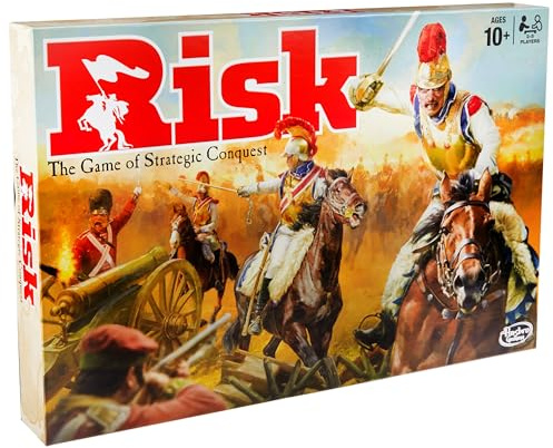 Hasbro Gaming RISK Strategy Board Game (Updated Figures Edition), Global Domination Tactics for Families & Adults, 2–5 Players, Ages 10+, Strategic Play, Perfect Game Night Pick For Families