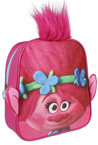 Cerdá Trolls Poppy Barnryggsäck 28 cm, blå (fucsia), Blå (Fucsia), 28 cm, Barnryggsäck