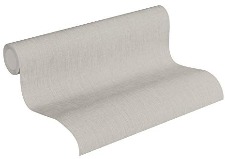 A.S. Création Livingwalls 369226 Metropolitan Stories Tapete Uni Vliestapete Beige, Grau 10,05 m x 0,53 m