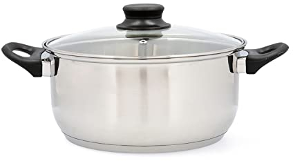 Quid Habitat Cacerola Acero Inoxidable Apto Vitrocerámica Apto Inducción 100% Higiénico