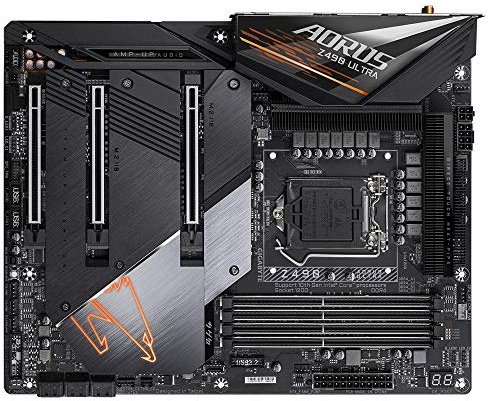 GIGABYTE Z490 AORUS ULTRA Intel LGA 1200 ATX Motherboard (Direct 12+1 Phases Digital VRM Design, WiFi 6 802.11ax, 2.5GbE LAN, RGB FUSION 2.0, USB 3.2 Gen 2, USB Type-C)