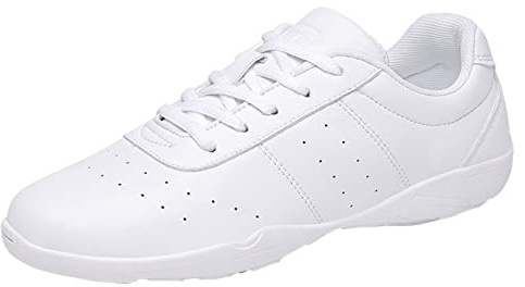 YUKTOPA Damen Cheerleading Schuhe Mädchen Cheerleading Schuhe Tanz Training Schuhe Gymnastik Yoga Turnschuhe Tennisschuhe Weiß 39