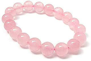 Aport Presents Natural Rosenquarz -Armband 8 Mm Steinperlen Mit Energie des Reiki -Heiles Armband (Pink, Unisex) #Aport-316