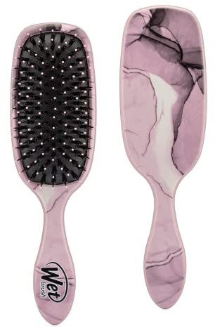 WetBrush Shine Enhancer Paddle Brush with Soft Intelliflex and Natural Boar Bristles to Help Distribute Hairs Natural Oils, Wet Brush Detangler Is Gentle on Hair, Terrain Textures, Dusty Rose