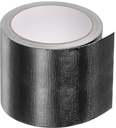 sourcing map Tuch Reparatur Plane Band 3.15 x24.6ft Wasserdichte Markise Reparatur Band für Reißfestes Zeltgewächshaus Schwarz
