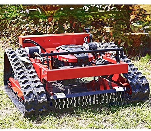 Tagliaerba intelligente con benzina, tagliaerba a benzina a quattro tempi robotizzato e telecomandato, potenza 7,5/HP, tosaerba cingolato con capacità di arrampicata fino a 30°, attrezzatura per