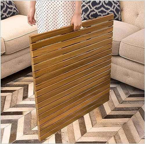 MAXCBD Duschmatte aus Holz, Duschbrett aus Holz, Bambusmatte, for Spa, Sauna, Küche, Deko, Badezimmer, Wannenmatten, individuell anpassbar (Size : 60x90cm/24x36in)