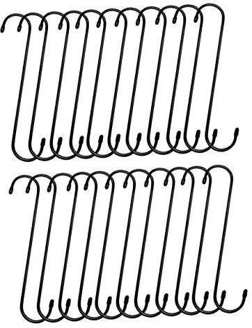 iplusmile 20st Multifunktionaler Haken Kleiderständer Metallgeländer Pflanzenständer Mit Topf Schwarze Luftballons Türhaken Schwerlast-s-haken Eisen Rostfreier Stahl Der Zaun
