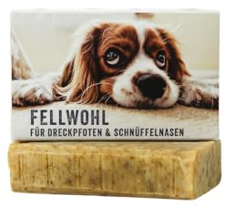 Fellwohl Premium Hundeshampoo für gesunde Hundehaut und glänzendes Fell. Naturreine Inhaltsstoffe in höchster Qualität. Das Beste für Tier und Umwelt. Duftstofffrei, vegan & handgemacht in Deutschland