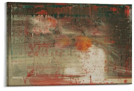 Gerhard Richter Kunstdruck auf Leinwand, Motiv: Blumenstrauß 2014, modernes Familiendekor, Poster, 20 x 30 cm