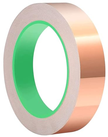 ALI2 Kupferband Gegen Schnecken,Schneckenzaun 30mmx20m,Schneckenschutz Hochbeet,Schneckenband Kupfer,Kupferband Selbstklebend,Kupfer Klebeband Für Elektrische Reparaturen,Erdung