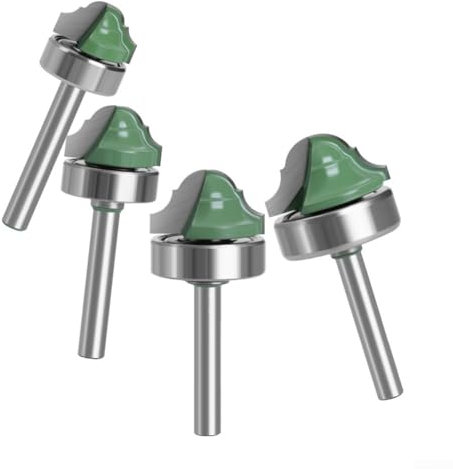 Punte per fresa su misura per una finitura liscia dei bordi in legno caratterizzate da un solido design con gambo da 6 mm (a)