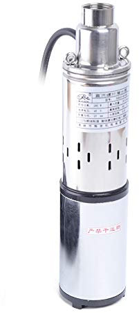 Pompa per fontane profonde, pompa sommergibile, 48 V, pompa ad acqua solare, 280 W, altezza massima 60 m, 16 l/min