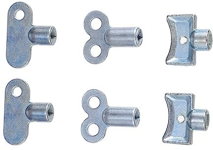 Radiator Exhaust Valves Key 6pcs Zinc Alloy Air Release
